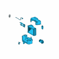OEM Toyota Tundra Evaporator Assembly Diagram - 88510-0C090