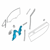 OEM 2019 BMW i8 Front Left Window Regulator Diagram - 51-33-7-487-911