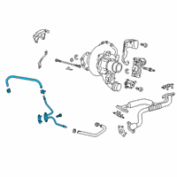 OEM GMC Coolant Line Diagram - 12696273