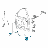 OEM 2004 Ford F-150 Heritage Latch Assembly Diagram - 8L3Z-15219A64-BB