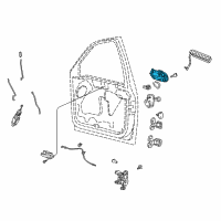 OEM 2003 Ford F-150 Handle, Outside Diagram - 5L1Z-7822404-AAPTM