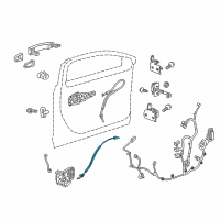 OEM Chevrolet Malibu Control Cable Diagram - 22970586