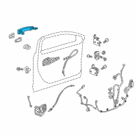 OEM Chevrolet Impala Handle, Outside Diagram - 13511252