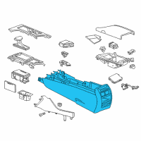 OEM Cadillac Console Assembly Diagram - 84125894