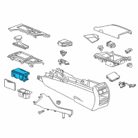 OEM 2018 Cadillac CT6 Cup Holder Diagram - 84167809