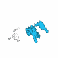 OEM 2003 Ford Ranger Water Pump Assembly Diagram - 6L2Z-8501-A