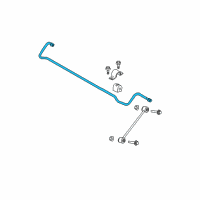 OEM 2009 Chrysler 300 Bar-Rear SWAY Diagram - 4782871AB