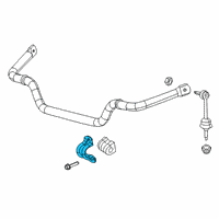 OEM 2022 Ram 1500 RETAINER-STABILIZER Bar BUSHING Diagram - 68264634AA