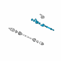 OEM Acura NSX Shaft Assembly, Half (Mt) Diagram - 44500-SL0-010