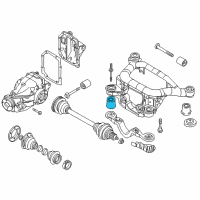 OEM 2005 BMW X3 Rubber Mounting Front Right Diagram - 33-31-6-770-784