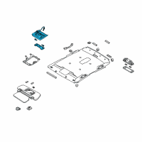 OEM 2003 Infiniti M45 Lamp Assembly-Map Diagram - 26430-CR010