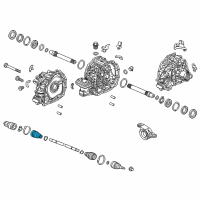 OEM Acura MDX Boot Set, Outboard Diagram - 42018-TRX-R00