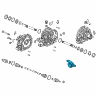 OEM Acura Rubber Assembly, Right Rear Twin Motor Unit Mounting (Front ) Diagram - 50710-TRX-A01