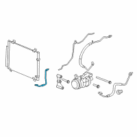 OEM Cadillac CTS Front AC Tube Diagram - 25876660
