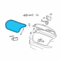 OEM 2008 Chrysler Sebring WEATHERSTRIP-DECKLID Opening Diagram - 5076107AC