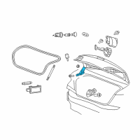 OEM 2012 Chrysler 200 Hinge-Deck Lid Diagram - 5074538AG