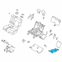 OEM 2011 Infiniti QX56 Heater Unit Assembly-Rear Seat Cushion Diagram - 88335-1LA0A