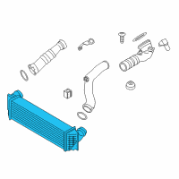 OEM BMW 640i Charge-Air Cooler Diagram - 17-11-7-605-664