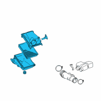 OEM 2014 Toyota 4Runner Air Cleaner Assembly Diagram - 17700-31861