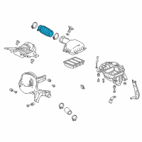 OEM 2020 Honda Accord Tube, Air Flow Diagram - 17225-6A0-A00