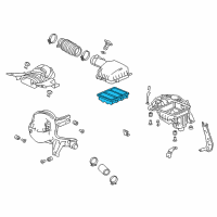 OEM 2020 Honda Accord Element Assembly, Air Cleaner Diagram - 17220-6A0-A00