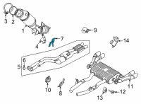 OEM BMW X4 PIPE CLAMP, TOP Diagram - 18-30-9-882-566