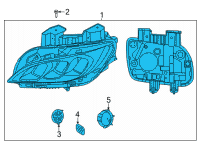 OEM 2022 Hyundai Kona LAMP ASSY-HEAD, LH Diagram - 92101-J9620