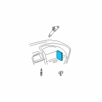 OEM 2004 Lexus ES330 Reman Engine Control Module Diagram - 89661-33A41-84