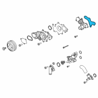 OEM Ford F-150 Auxiliary Pump Gasket Diagram - HL3Z-8507-E