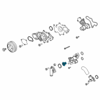 OEM Ford F-150 Thermostat Diagram - HL3Z-8575-A