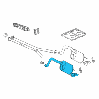 OEM 2006 Cadillac XLR Exhaust Muffler Assembly (W/ Tail Pipe) (RH Proc) Diagram - 15923966