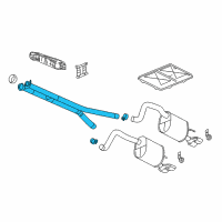 OEM 2009 Chevrolet Corvette Exhaust Pipe Assembly Diagram - 25839150