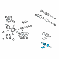 OEM Lexus RC F Boot Kit, FR Drive S Diagram - 04437-30130