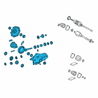OEM Lexus IS250 Carrier Assy, Differential, Front Diagram - 41110-30A11