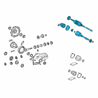 OEM 2014 Lexus IS250 Shaft Assembly, Front Drive Diagram - 43410-30050