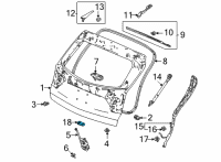 OEM Acura MDX Tail Gate Diagram - 74810-TYA-A01