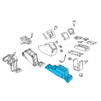 OEM Jeep Compass Bin-Floor Console Diagram - 1FA041K7AB