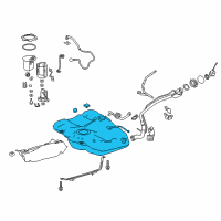 OEM 2019 Lexus ES350 Fuel Tank Sub-Assembly Diagram - 77001-06280