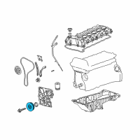 OEM Chevrolet Trailblazer Vibration Damper Diagram - 12571619