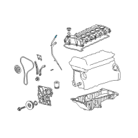 OEM Chevrolet Trailblazer EXT Dipstick Diagram - 12580810