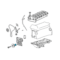 OEM Buick Rainier Front Seal Diagram - 89017621