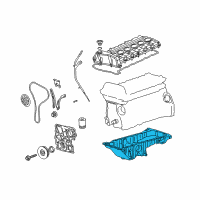 OEM Chevrolet Trailblazer Pan Asm-Oil Diagram - 24577551