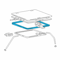 OEM 2001 Hyundai Accent Weatherstrip-Sunroof Frame Diagram - 81627-25000