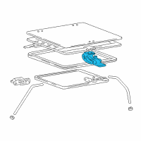 OEM 2001 Hyundai Accent Handle Assembly-Sunroof Diagram - 81614-22000-YL