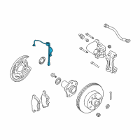 OEM Infiniti M45 Sensor Assembly-Anti SKID, Rear Diagram - 47900-EG000