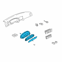 OEM 2005 Hyundai XG350 Cluster Assembly-Instrument(Mph) Diagram - 94004-39000