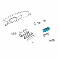 OEM 2003 Hyundai XG350 Heater Air Conditioner Temp Control Diagram - 97250-39501