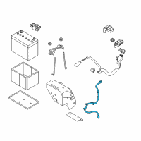 OEM 2017 Nissan Rogue Sport Cable Assy-Battery Earth Diagram - 24080-6MA0A