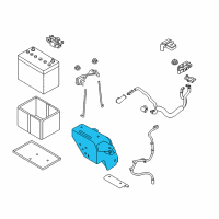 OEM 2019 Nissan Rogue Sport Support-Battery, Front Diagram - 24422-4BE0A