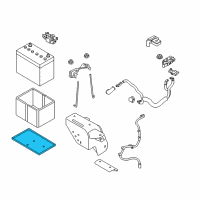 OEM 2018 Nissan Rogue Sport Tray-Battery Diagram - 24428-DF30A